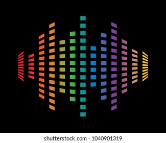 Sound wave vector icon