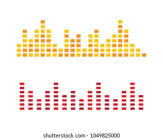 Sound wave vector icon