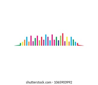 Sound wave vector icon