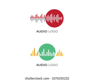 Sound wave vector icon