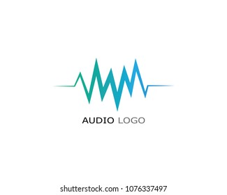 Sound wave vector icon