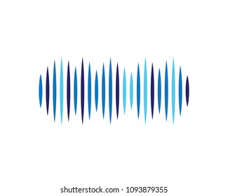 Sound wave vector icon