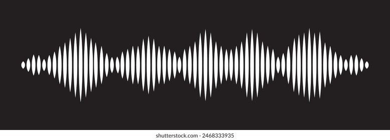 Sound wave vector icon design eps 10