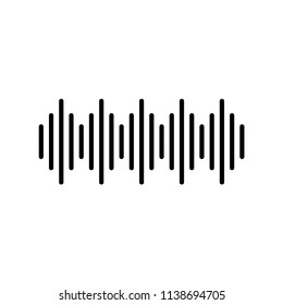 sound wave vector icon, equalizer icon in trendy flat style 