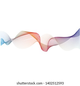 Sound wave vector icon illustration template