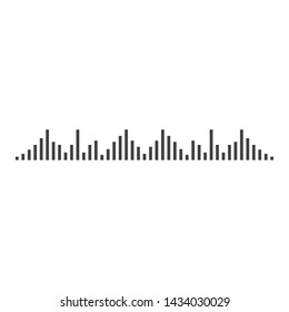Sound wave vector icon illustration
