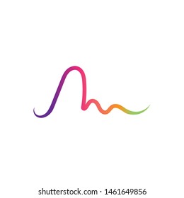 Sound wave vector icon illustration design