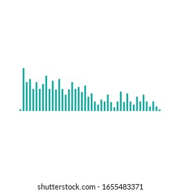 Sound wave vector icon illustration design