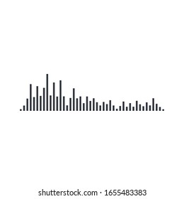 Sound wave vector icon illustration design