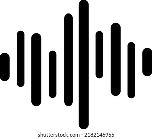 Sound wave vector icon. The symbol of the small big sign icon.eps
