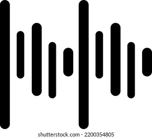 Sound wave vector icon. The symbol of the small big sign icon.eps

