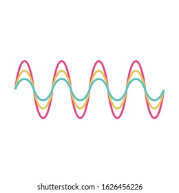 Sound of wave vector icon.Cartoon vector icon isolated on white background sound of wave .