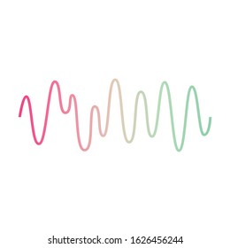 Sound of wave vector icon.Cartoon vector icon isolated on white background sound of wave .