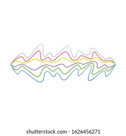 Sound of wave vector icon.Cartoon vector icon isolated on white background sound of wave .