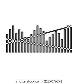 Sound of wave vector icon.Outline vector icon isolated on white background sound of wave .