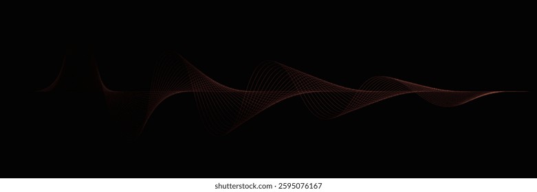 Sound Wave Vector Illustration. Abstract Digital EQ Music Equalizer. Digital music equalizer frequency symbols Vector. Design element for concept of music, party, technology, modern.