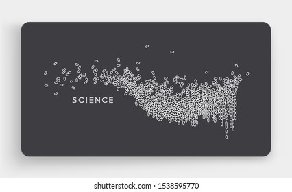 Sound wave. Vector illustration with dynamic effect. 