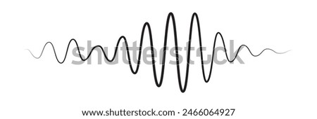 Sound wave voice message audio vector