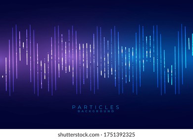 diseño de fondo de estilo de tecnología azul de forma de onda de sonido