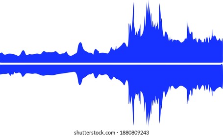 sound waveform colorful and bright vector art