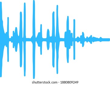 sound waveform colorful and bright vector art