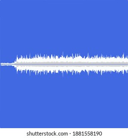 sound waveform colorful and bright vector art