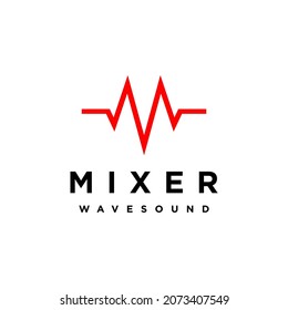 Sound Waveform With Initial M Logo Design