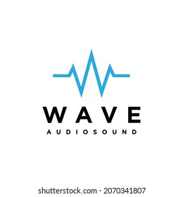 Sound Waveform With Initial W Logo Design