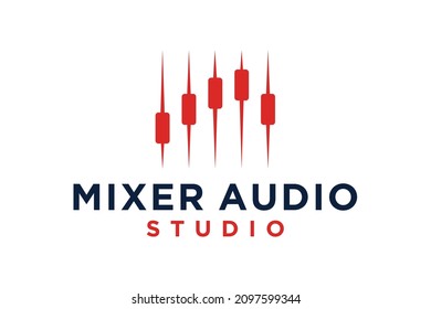 Sound waveform  logo design simple minimalist