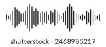 sound waveform pattern for radio podcasts, music player, video editor, voice message in social media chats, voice assistant, recorder. vector illustration