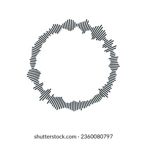 sound waveform pattern for radio podcasts, music player, video editor, voise message in social media chats, voice assistant, recorder. vector illustration