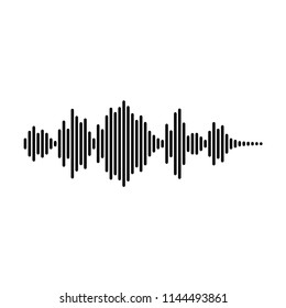 Sound Waveform Vector Flat Outline Icon Stock Vector (Royalty Free ...