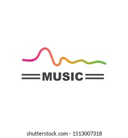 sound wave,pulse line,equaizer and sound effect ilustration logo vector icon template