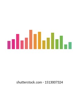 sound wave,pulse line,equaizer and sound effect ilustration logo vector icon template