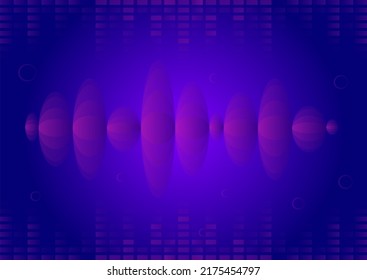 Sound Waves Abstract Background Optical Illusion Vector
