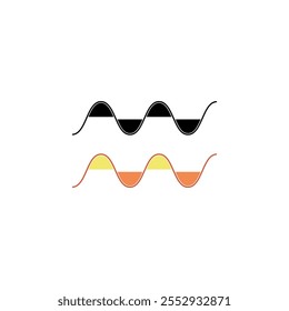 sound waves and audio soundwave of voice message records, vector icons.