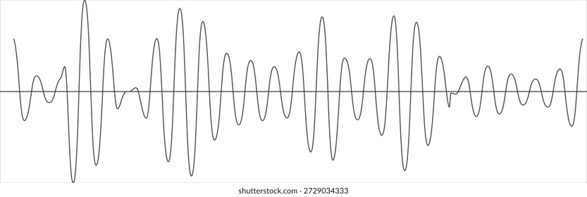 coleção de ondas de som música de ondas de rádio de alta frequência 