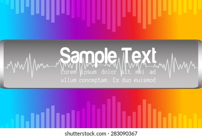 sound waves colorful abstract vector background