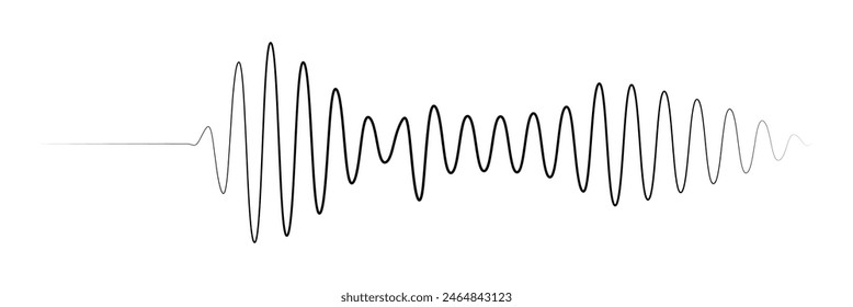 Sound waves design template. Set of podcast sound waves design. Vector Illustration