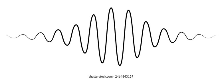 Sound waves design template. Set of podcast sound waves design. Vector Illustration