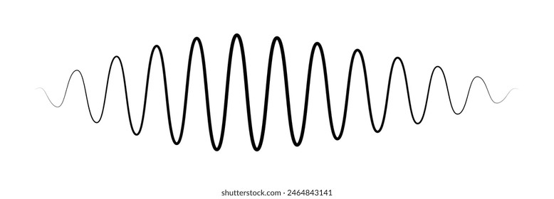 Sound waves design template. Set of podcast sound waves design. Vector Illustration