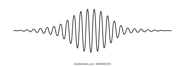 Sound waves design template. Set of podcast sound waves design. Vector Illustration