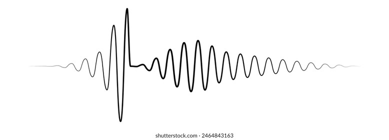 Sound waves design template. Set of podcast sound waves design. Vector Illustration