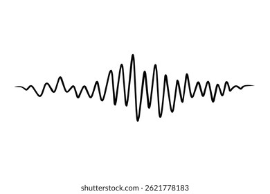 Sound waves design template. Set of podcast sound waves design. Frequency symbol. Podcast sound waves set. Waveform pattern for music player, podcast, voise message, music app. Audio wave icon.