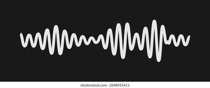 Modelo de design de ondas de som. Conjunto de design de ondas sonoras de podcast. Ilustração de vetor
