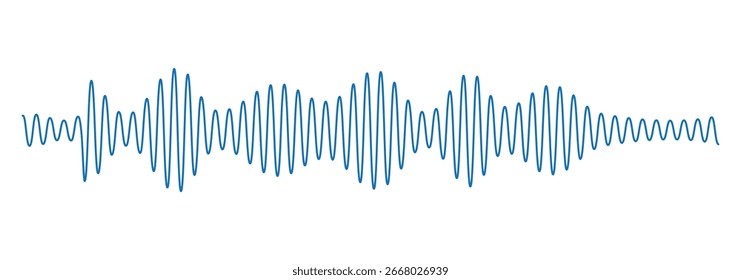 Plantilla de diseño de ondas de sonido. Conjunto de icono de ondas de sonido de podcast. diseño de Vector.