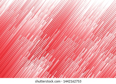 Sound waves of dynamic particles flow. Abstract vague vector background lines. beautiful red wave