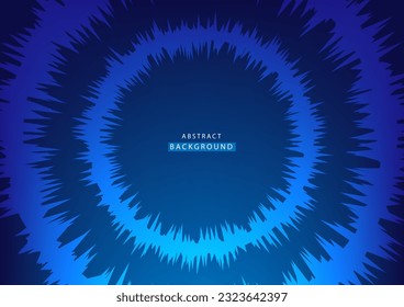 Sound waves effect background technology. Circle equalizer visualisation. Abstract line cover for music poster, banner, hight tech, futuristic, Ai, Business