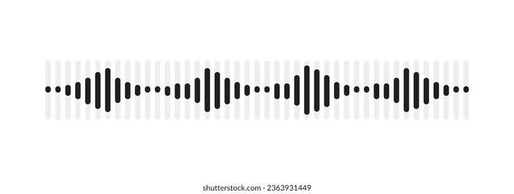 Sound Waves. Waves of the equalizer isolated on background. EQ Vector Illustration.