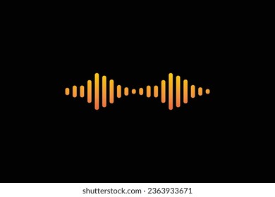 Sound Waves. Waves of the equalizer isolated on background. EQ Vector Illustration.